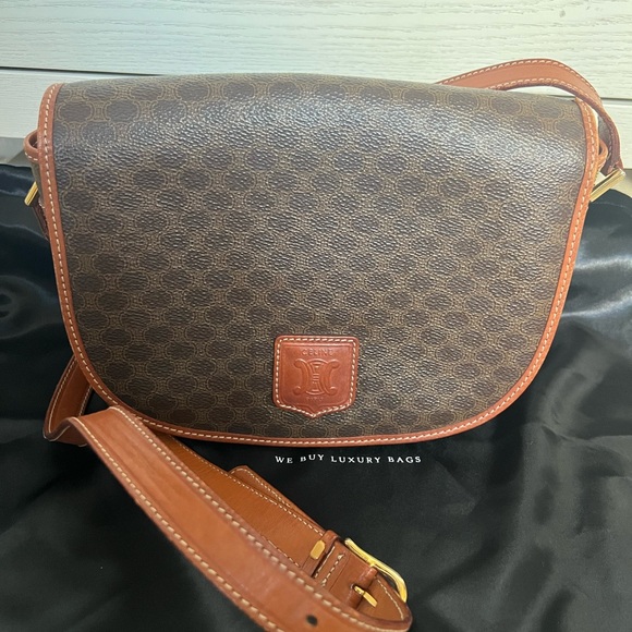 Celine VINTAGE Halfmoon Flap Crossbody - Picture 3 of 14